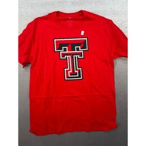 New NCAA Texas Tech Red Raiders Shirt Red Size LG Top of the World